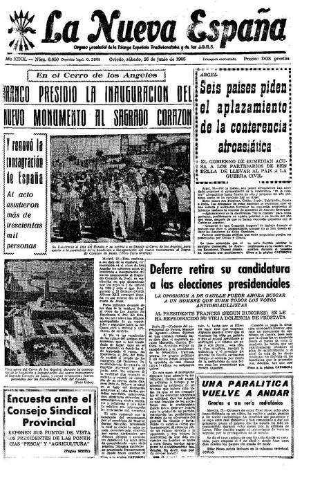 Portada Sábado 26 de  de 1965