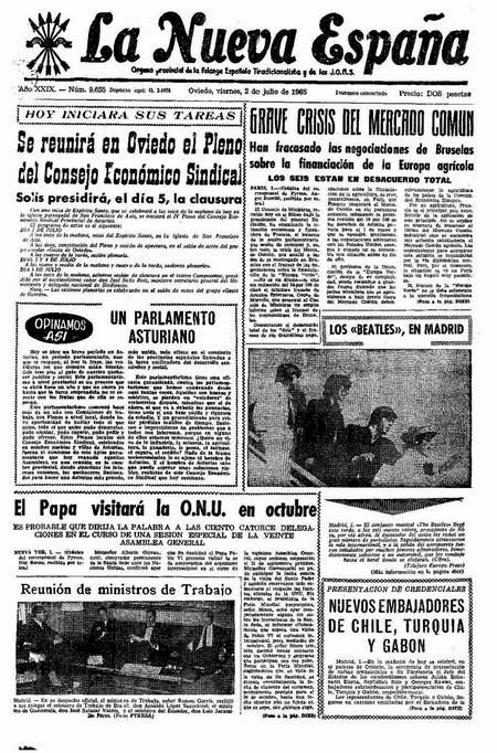 Portada Viernes 2 de  de 1965