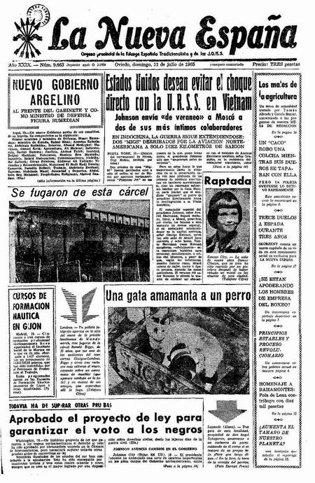 Portada Domingo 11 de  de 1965