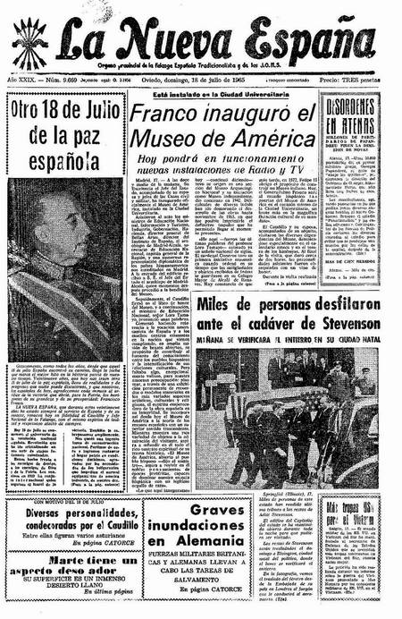 Portada Domingo 18 de  de 1965