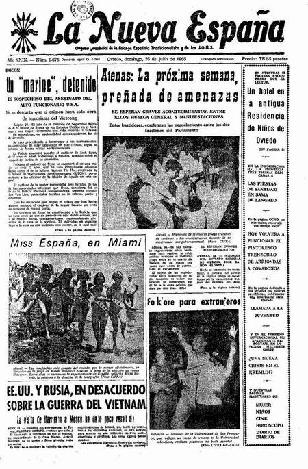 Portada Domingo 25 de  de 1965