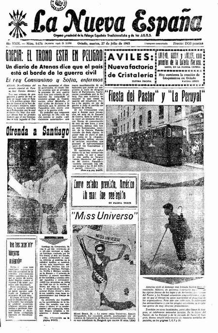 Portada Martes 27 de  de 1965