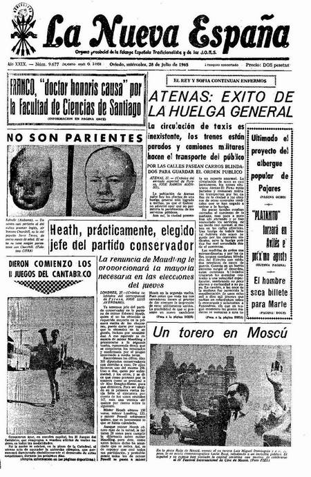 Portada Miércoles 28 de  de 1965