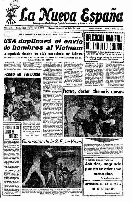 Portada Jueves 29 de  de 1965