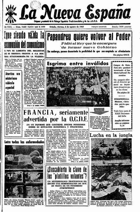 Portada Viernes 6 de  de 1965