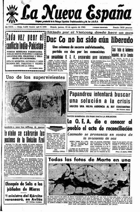 Portada Jueves 12 de  de 1965