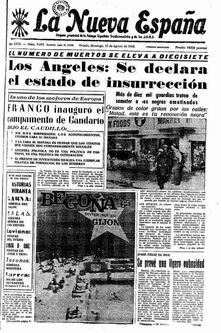 Portada Domingo 15 de  de 1965