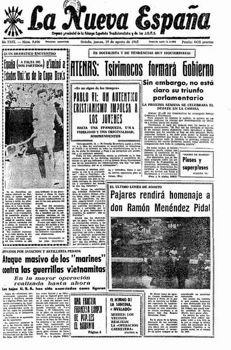 Portada Jueves 19 de  de 1965
