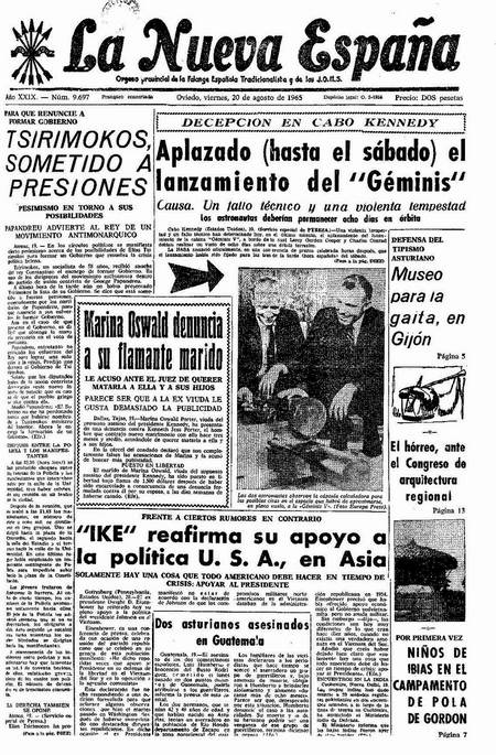 Portada Viernes 20 de  de 1965