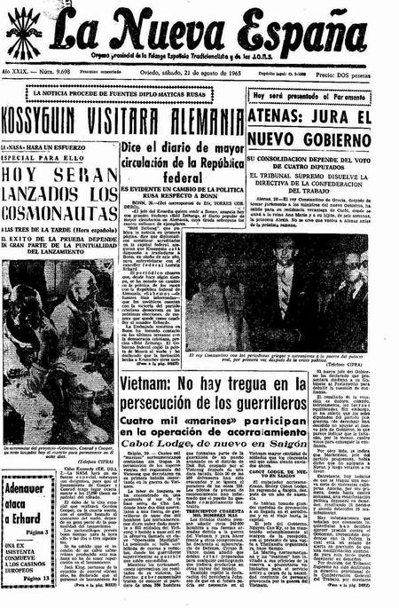 Portada Sábado 21 de  de 1965