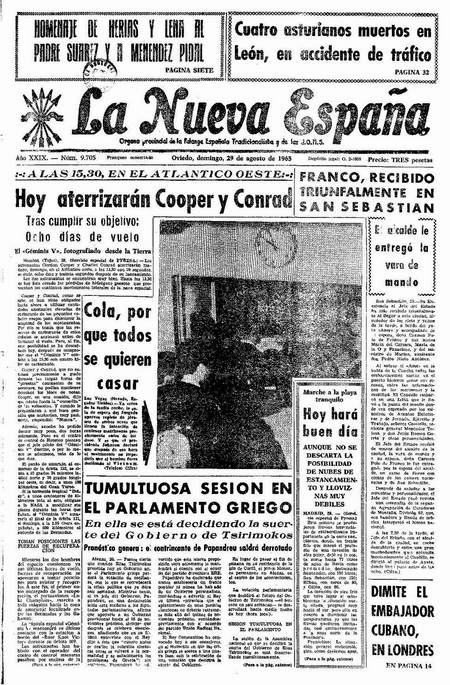 Portada Domingo 29 de  de 1965