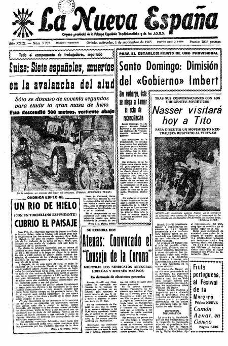 Portada Miércoles 1 de  de 1965