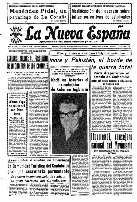 Portada Viernes 3 de  de 1965