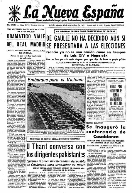 Portada Viernes 10 de  de 1965