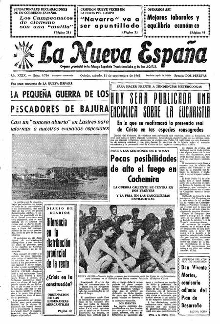 Portada Sábado 11 de  de 1965