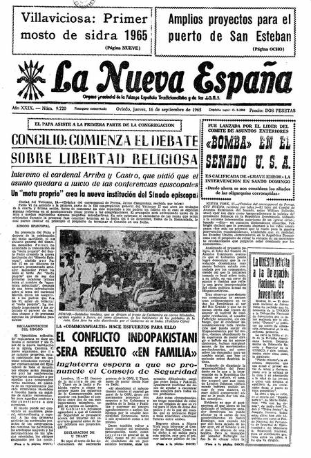 Portada Jueves 16 de  de 1965