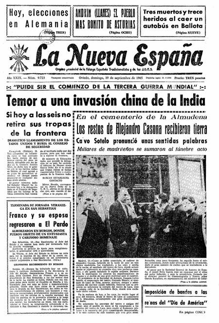 Portada Domingo 19 de  de 1965