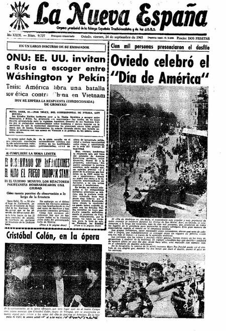 Portada Viernes 24 de  de 1965