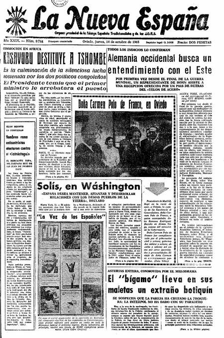 Portada Jueves 14 de Octubre de 1965
