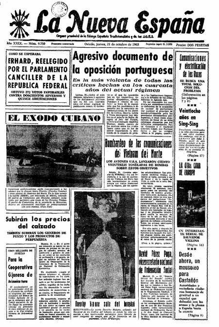 Portada Jueves 21 de Octubre de 1965