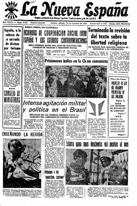 Portada Sábado 23 de Octubre de 1965