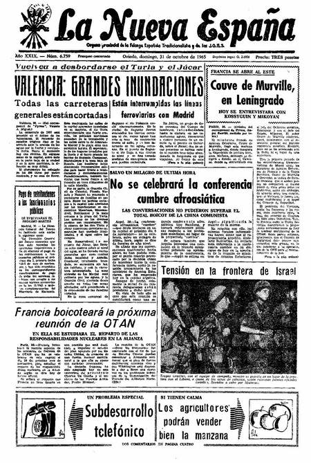 Portada Domingo 31 de Octubre de 1965