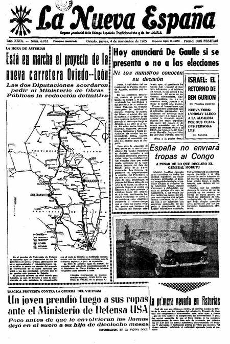 Portada Jueves 4 de Noviembre de 1965