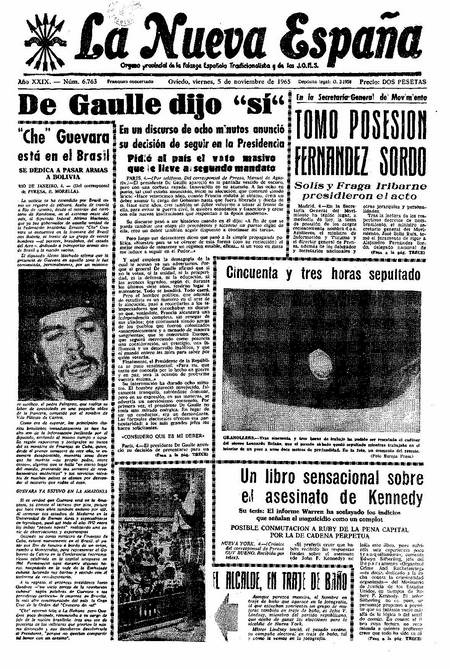 Portada Viernes 5 de Noviembre de 1965