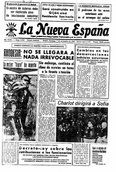 Portada Domingo 7 de Noviembre de 1965