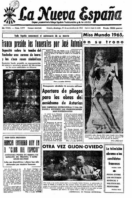 Portada Domingo 21 de Noviembre de 1965