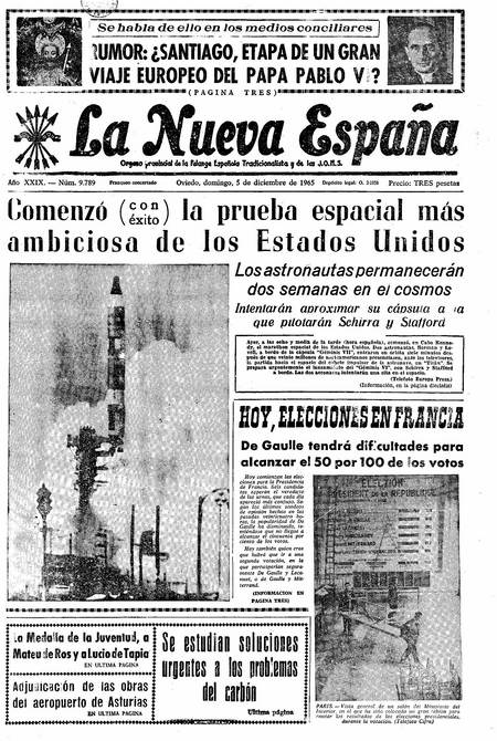 Portada Domingo 5 de Diciembre de 1965