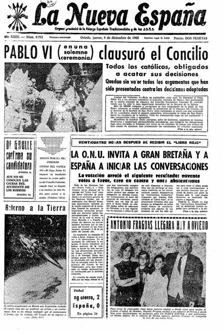 Portada Jueves 9 de Diciembre de 1965