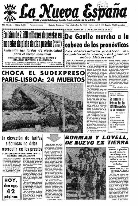 Portada Domingo 19 de Diciembre de 1965