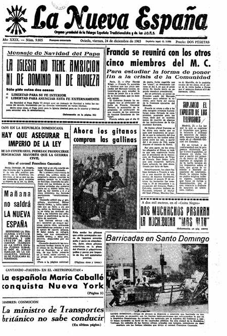 Portada Viernes 24 de Diciembre de 1965