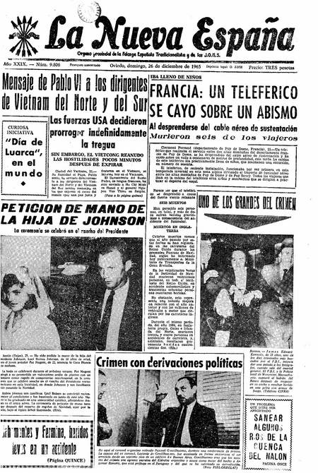 Portada Domingo 26 de Diciembre de 1965