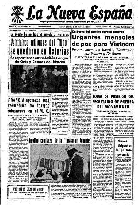 Portada Jueves 6 de  de 1966