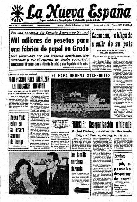 Portada Sábado 8 de  de 1966