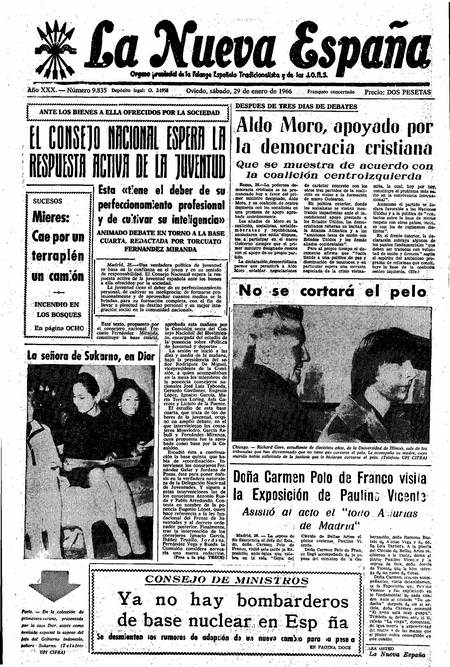 Portada Sábado 29 de  de 1966