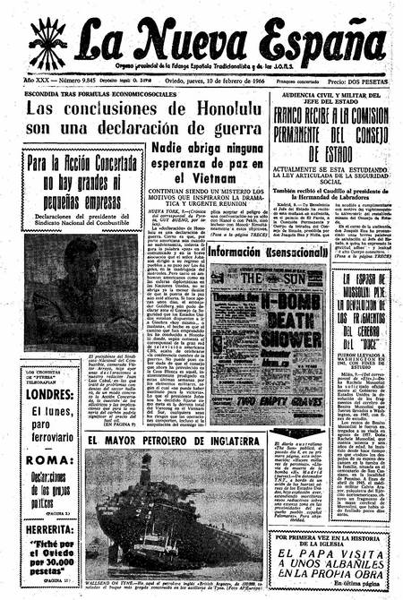 Portada Jueves 10 de  de 1966