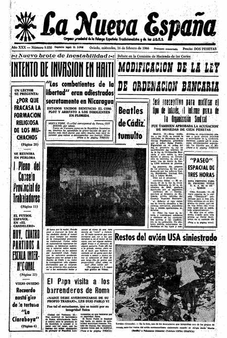 Portada Miércoles 16 de  de 1966