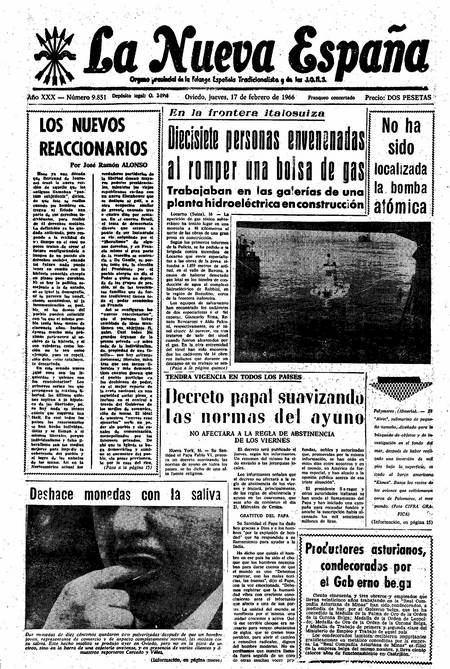 Portada Jueves 17 de  de 1966