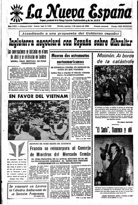 Portada Martes 1 de  de 1966