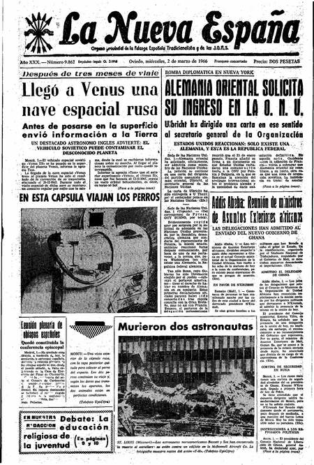 Portada Miércoles 2 de  de 1966