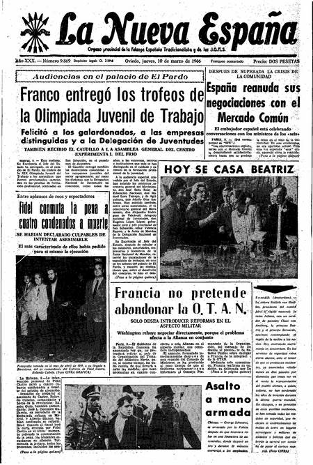 Portada Jueves 10 de  de 1966