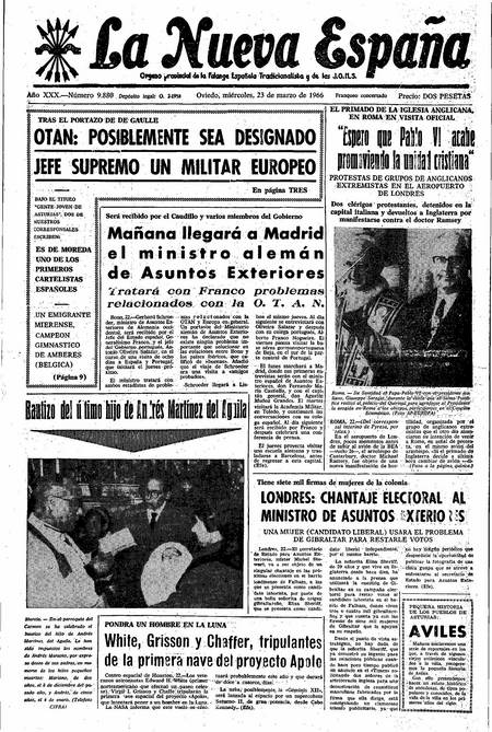 Portada Miércoles 23 de  de 1966