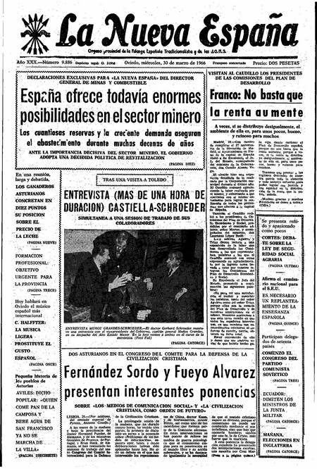 Portada Miércoles 30 de  de 1966