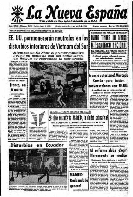 Portada Miércoles 6 de  de 1966