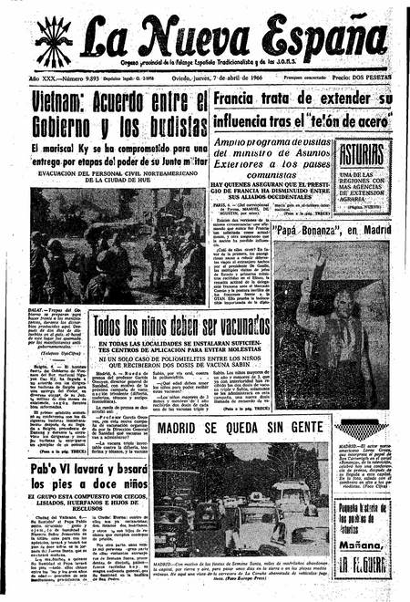Portada Jueves 7 de  de 1966