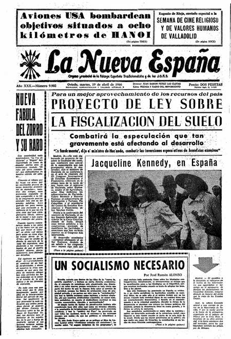 Portada Martes 19 de  de 1966