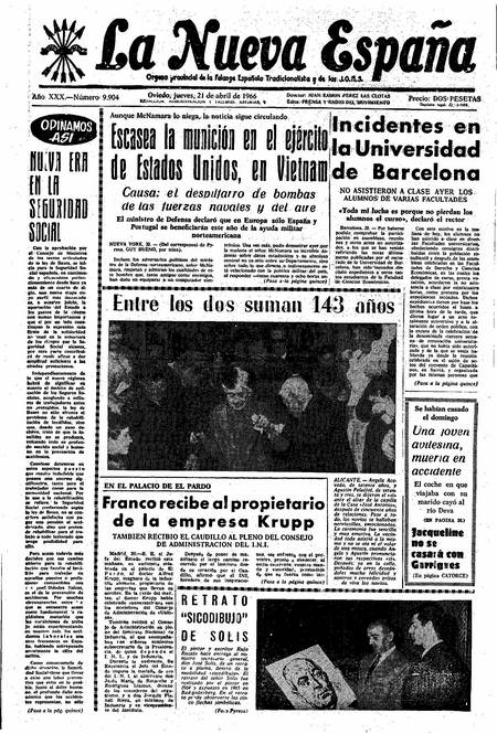 Portada Jueves 21 de  de 1966